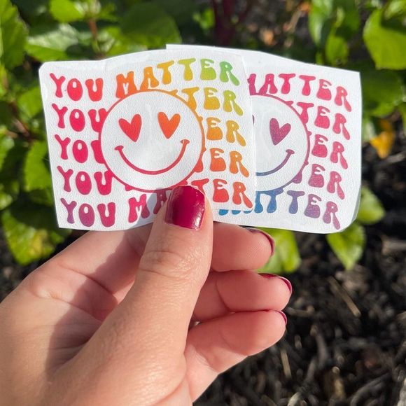 Groovy You Matter Vinyl Decal | Positive Vibes | Laptop Decal | Tumbler Decal | - Picture 3 of 6